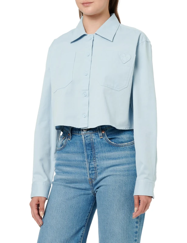 Hugo Women's Edia_b Blouse, 452light/pastel Blue, 10