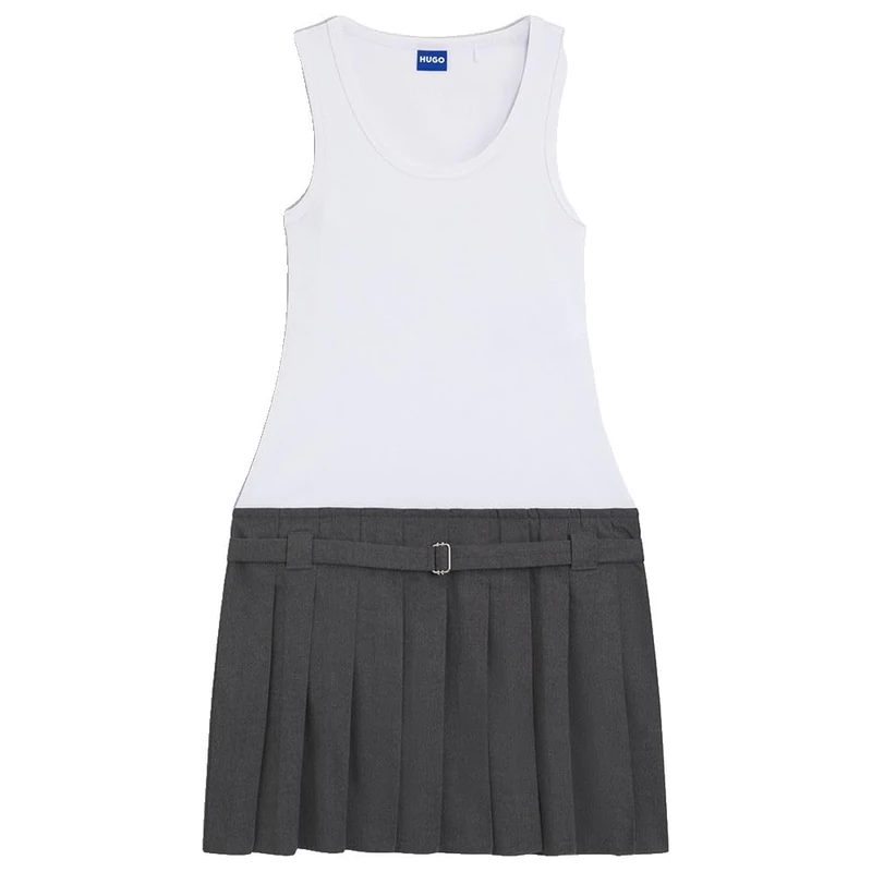 HUGO Norila_b Women's Jersey Dress, 100White, XXL - Image 1