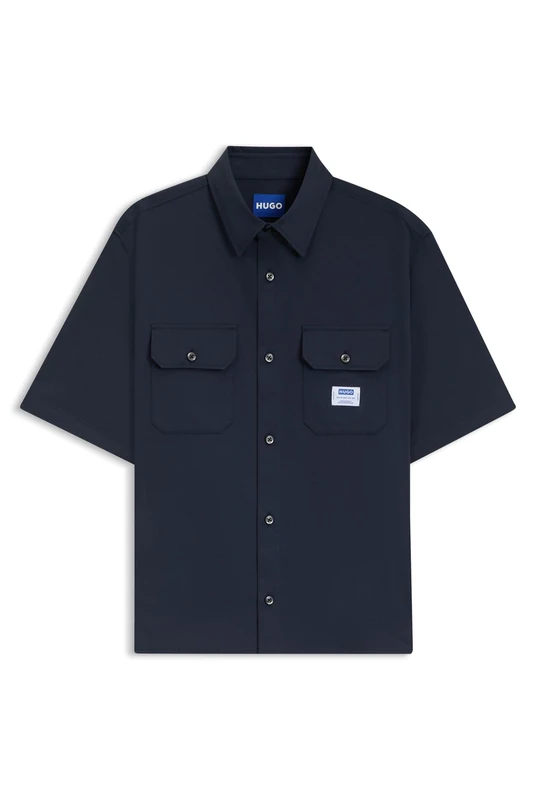 Hugo Men's Ekyno Shirt, 415navy, XXL