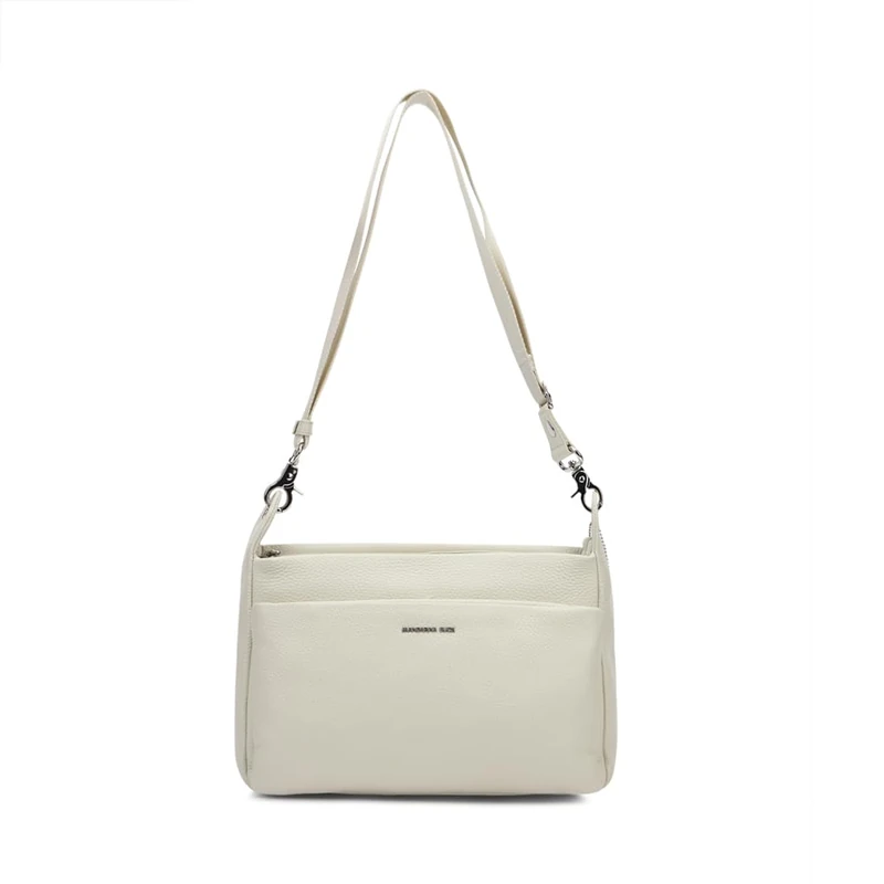 Mandarina Duck Women Mellow Leather Crossover, Cashmere, Taglia Unica