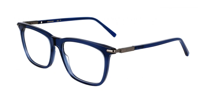 Eyeglasses Ferragamo - Sf3007 Transparent Blue / 53 Bridge: 17 Horizontal Measurement: 53 Vertical Measurement: 40,3