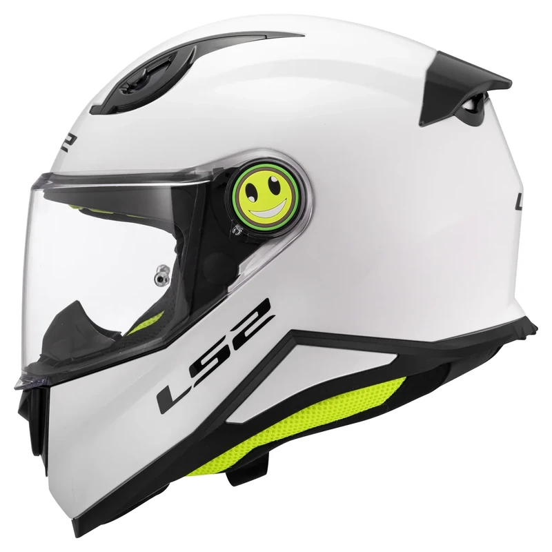 LS2 FF812 Kids Childrens Full Face Motorcycle Motorbike Helmet ECE 2206 Approved. Gloss White. Medium (49-50 cm)
