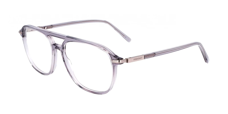 Eyeglasses Ferragamo - Sf3006 Transparent Grey / 56 Bridge: 16 Horizontal Measurement: 56 Vertical Measurement: 46,3