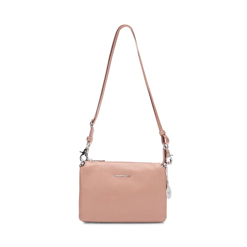 Mandarina Duck Women Mellow Leather Pochette, Winter Rose, Taglia Unica