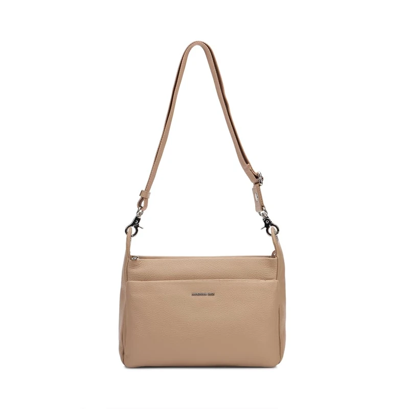 Mandarina Duck Mellow Leather Crossover Women's, Warm Taupe, Taglia Unica