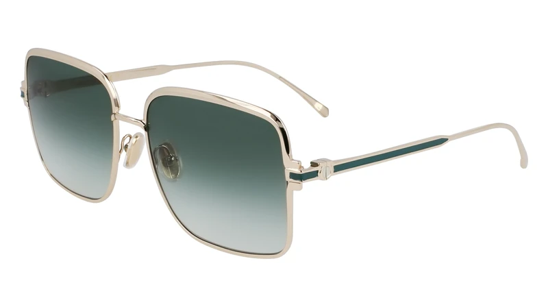 FERRAGAMO Sf317s Sunglasses, Gold/Green Gradient, 57