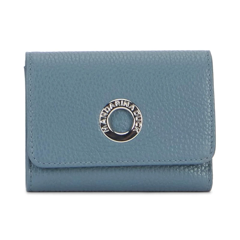 Mandarina Duck Mellow Leather Wallet, Women's Travel Accessories, One Size, Iron, One Size