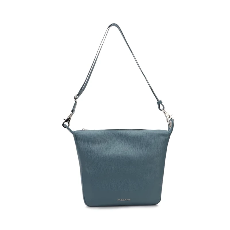 Mandarina Duck Mellow Leather Crossover Women's, Iron, Taglia Unica