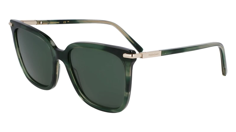 FERRAGAMO Sf2037s Sunglasses, grün Gestreift, 56
