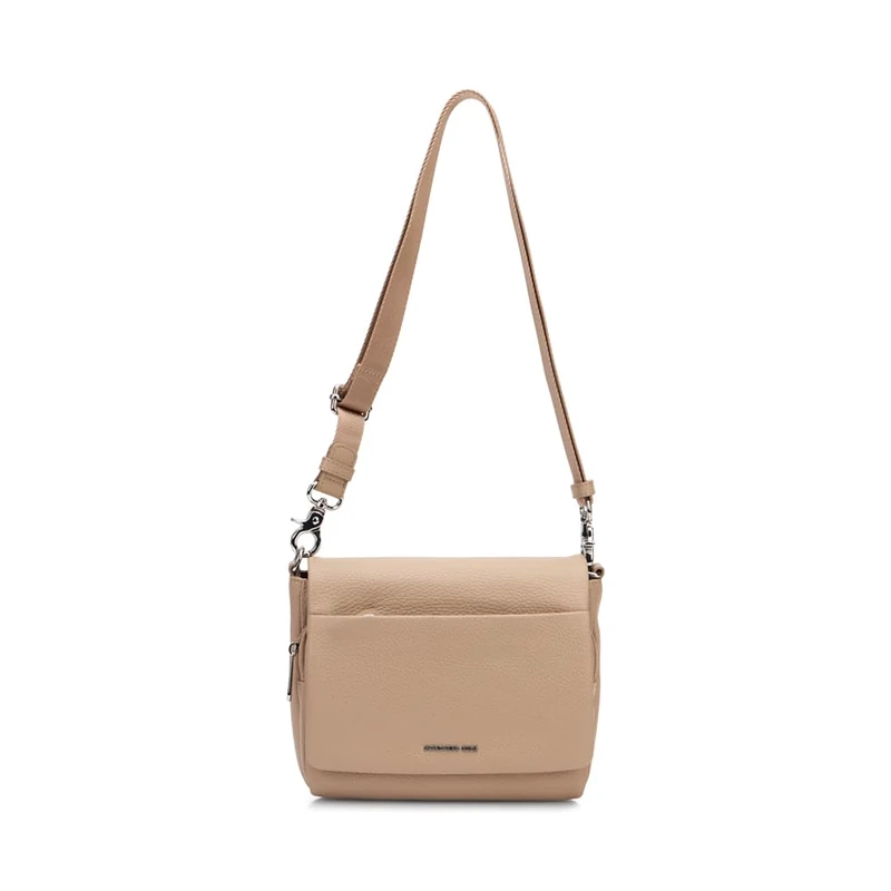 Mandarina Duck Women Mellow Leather Crossover, Warm Taupe, Taglia Unica