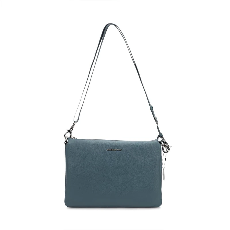 Mandarina Duck Women Mellow Leather Crossover, Iron, Taglia Unica