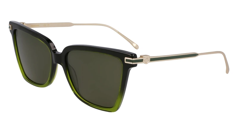 FERRAGAMO Eyeglasses Sf2036s Gradient Transparent Dark Gree / 56 Bridge: 16 Horizontal Measurement: 56 Vertical Measurement: 44,5