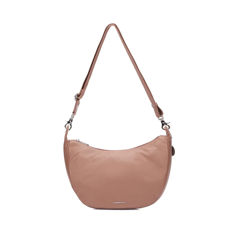 Mandarina Duck Mellow Leather Hobo, Women, Winter Rose, Taglia Unica