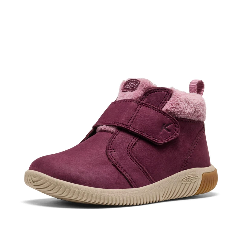 KEEN Unisex-Child KNX Middie Easy On Strap Comfortable Barefoot Feel Sneakers, Fig/Lilas, 8