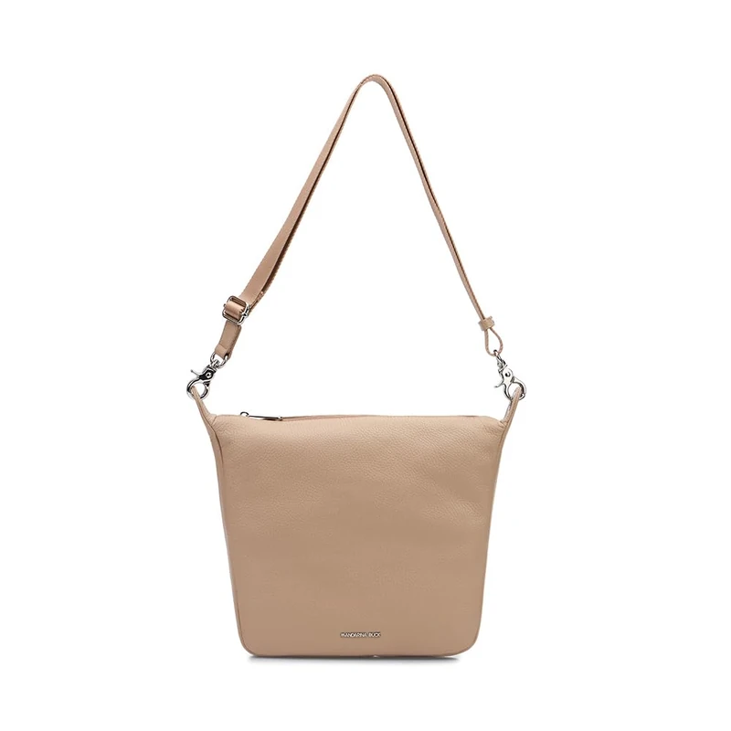 Mandarina Duck Mellow Leather Crossover Women's, Warm Taupe, Taglia Unica