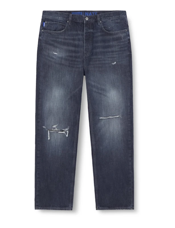 Hugo Men's Nate Jeans Trousers, 405 Dark Blue, 29 W/34 L