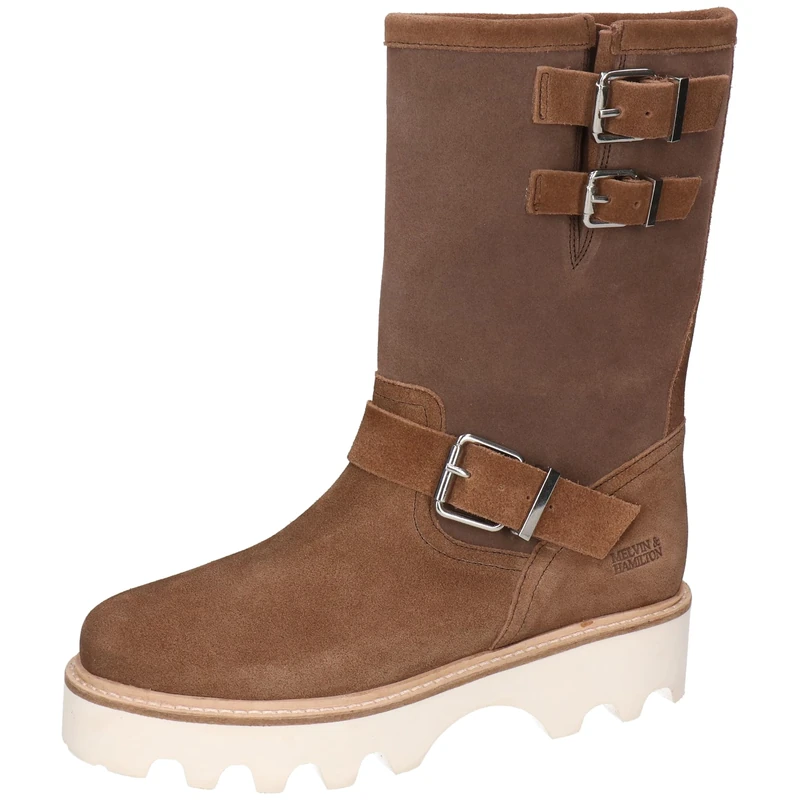 Melvin & Hamilton Women's Eliana 2 Chelsea Boot, Beige, 6 UK