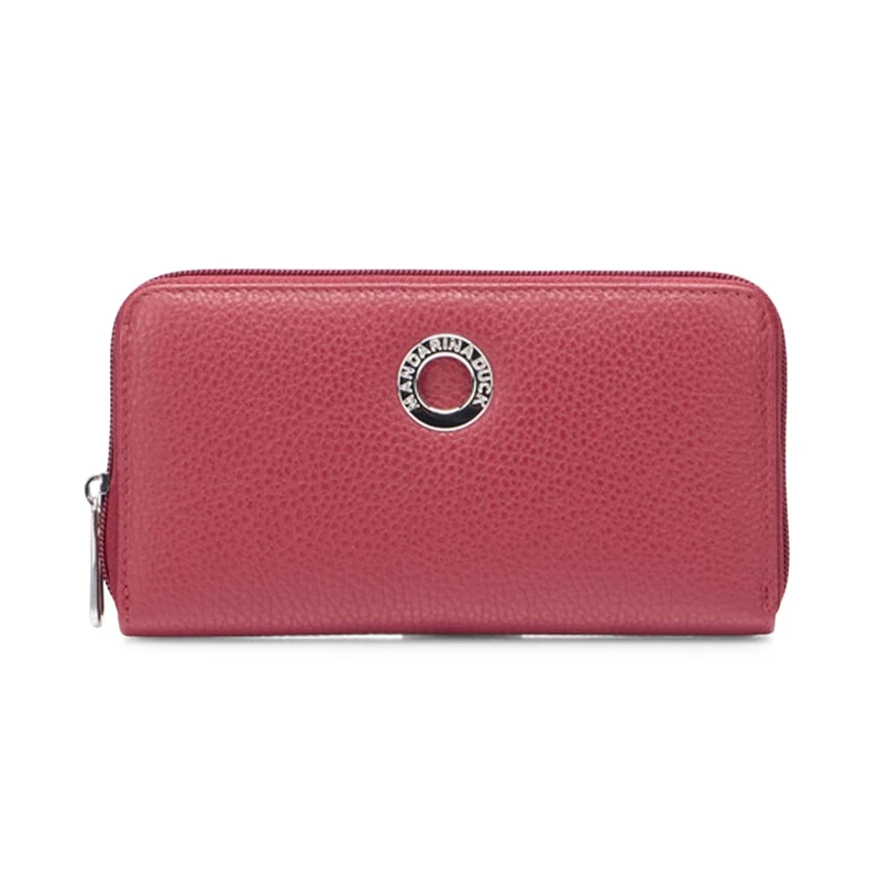 Mandarina Duck Mellow Leather Wallet, Women's Travel Accessories, One Size, Grape, One Size