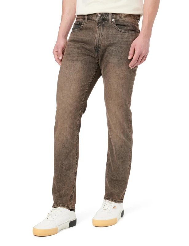 Hugo Men's Ash Jeans Trousers, Medium Brown, 36 W/30 L