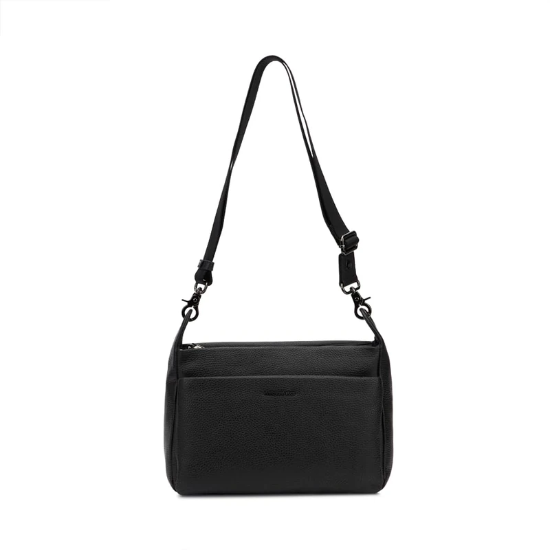 Mandarina Duck Women Mellow Leather Crossover, Black, Taglia Unica