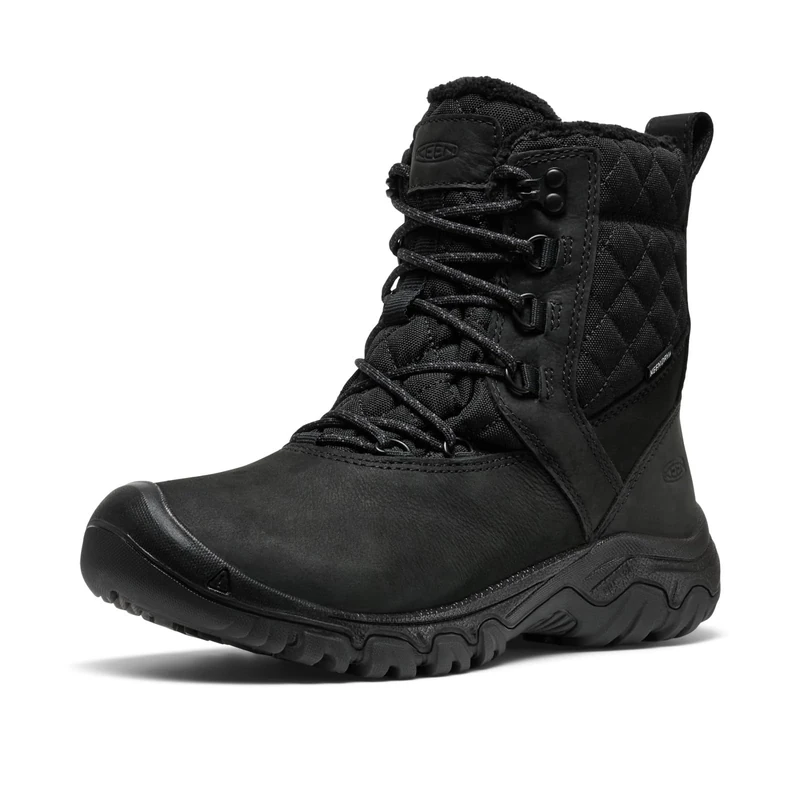 KEEN Women's Greta 2 Classic Style Durable Comfortable Insulated Waterproof Snow Boots, Black, 4.5