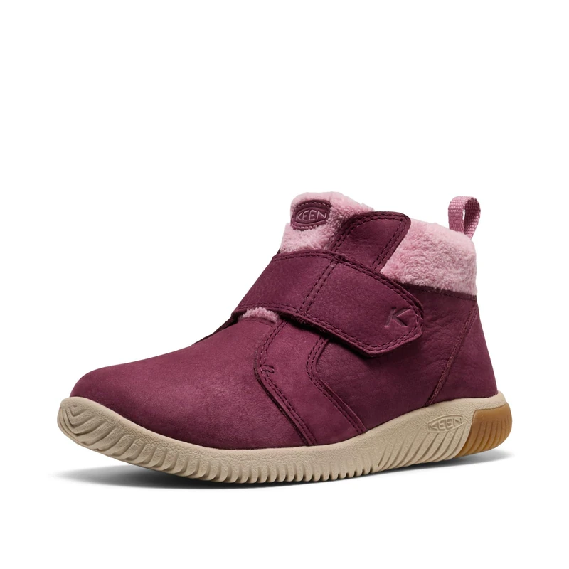 KEEN Unisex-Child KNX Middie Easy On Strap Comfortable Barefoot Feel Sneakers, Fig/Lilas, 1
