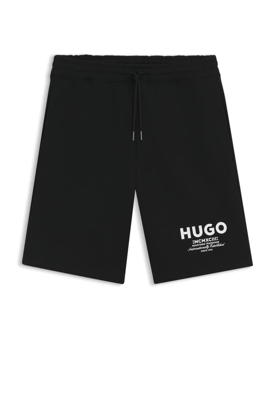HUGO Mens Nomario Cotton-Terry Shorts with new-Season Logo Story