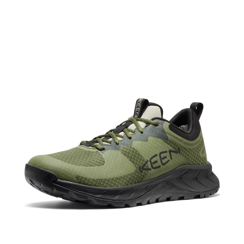 KEEN Men's Versacore Breathable Comfortable Waterproof Hiking Shoes, Bronze Green/Black, 10.5