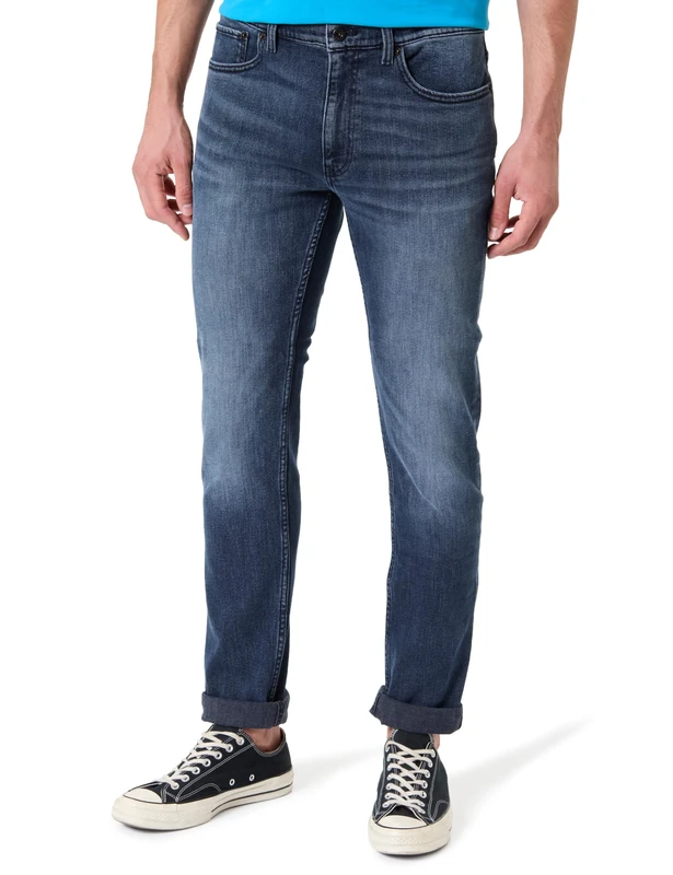 Hugo Zane Men's Jeans Trousers, 406 Dark Blue, 34 W/34 L