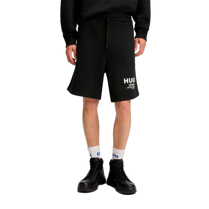 HUGO Mens Nomario Cotton-Terry Shorts with new-Season Logo Story