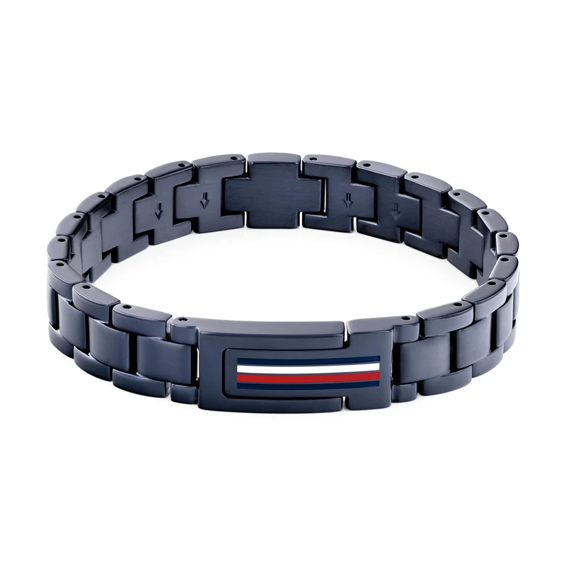Tommy Hilfiger Jewelry Men's Link Bracelet in Stainless Steel with Blue Plating - 2790598