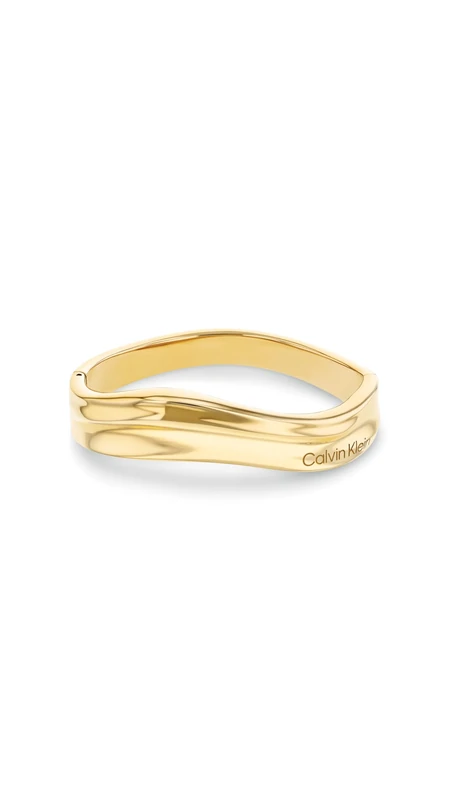 Calvin Klein Women's ELEMENTAL Collection Bangle Bracelet in Yellow Gold - 35000642