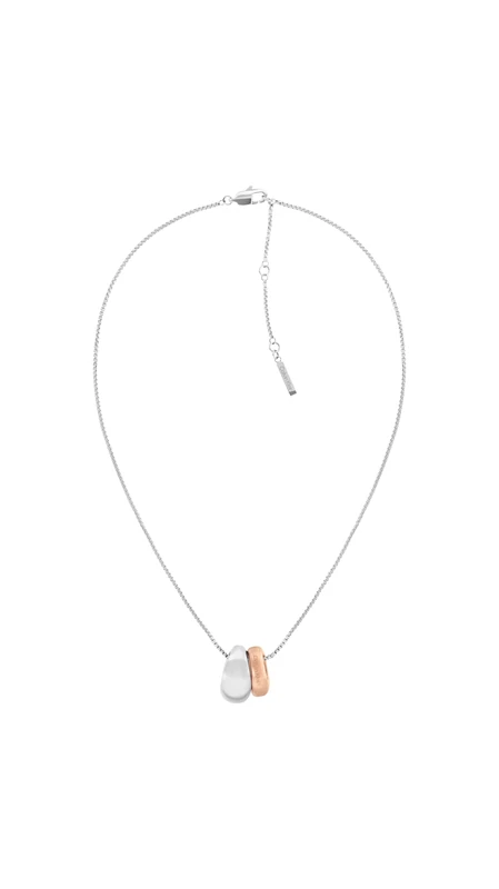 Calvin Klein Women's REFINE Collection Necklace in Two-Tone with Charms - 35000610