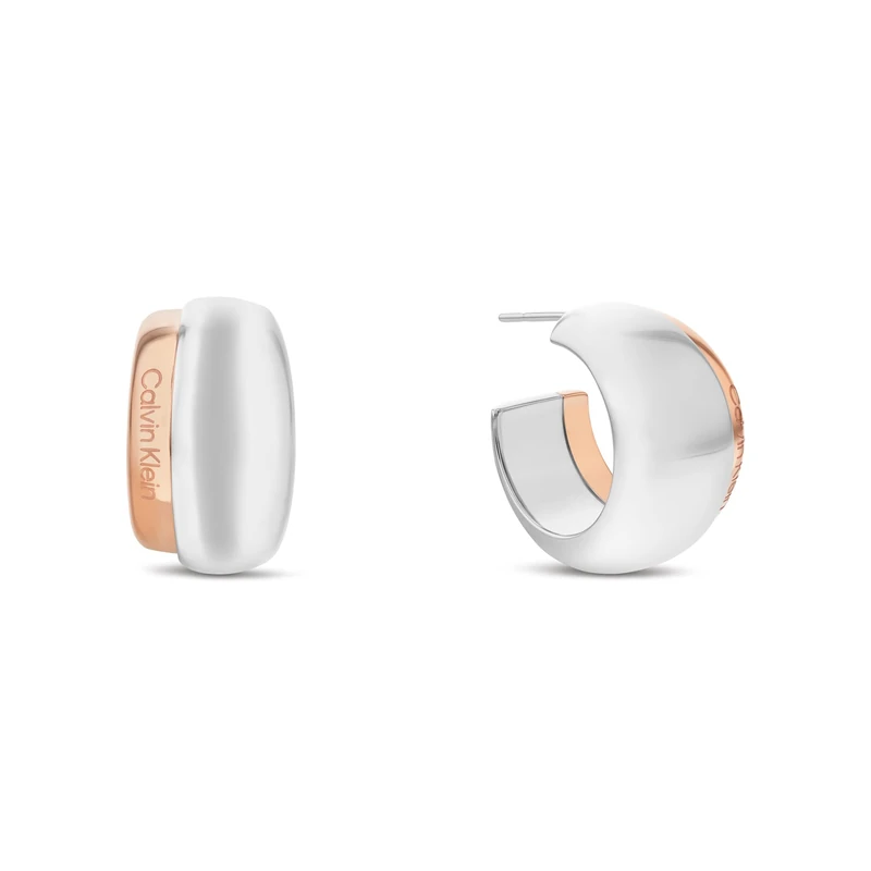 Calvin Klein Women's REFINE Collection Earrings in Two-Tone Stainless Steel - 35000614