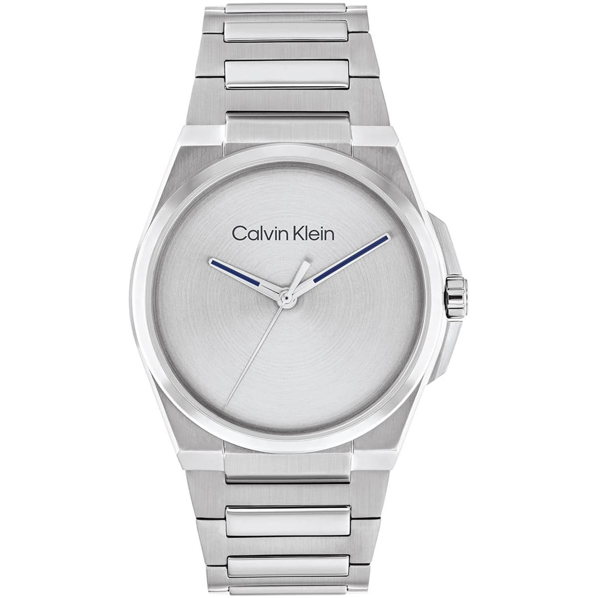 Calvin Klein Three Hand Quartz Movement Watch for Men META-Minimal Collection with Silver Stainless Steel Bracelet - 25200456