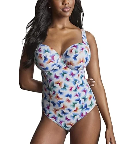 Panache Paloma Gingham Swimsuit - Balcony Support, Retro Chic, 32H