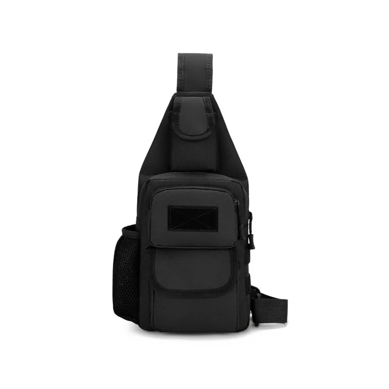 Sling Bag Crossbody Backpack for Men,Handiness Skiing Sling Bag, Lightweight Daypack for Hiking Travel, Black