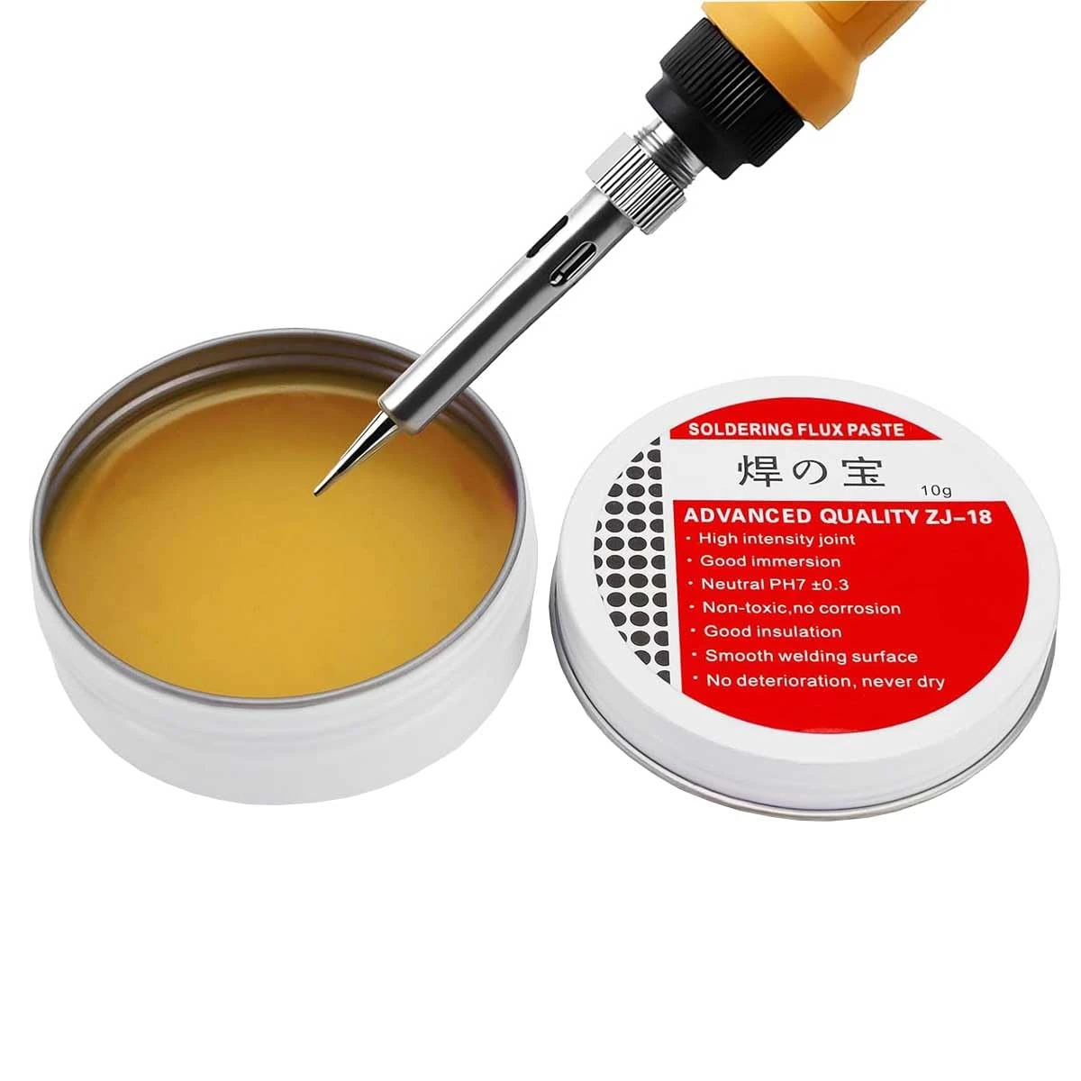 Solder Flux Paste 10g Rosin Solder Flux Tin Paste Solder Grease No-Clean Lead-Free Flux Environmentally Friendly Solder Paste Welding Repair Tool for Phone Computer SMD PCB BGA Home Appliance
