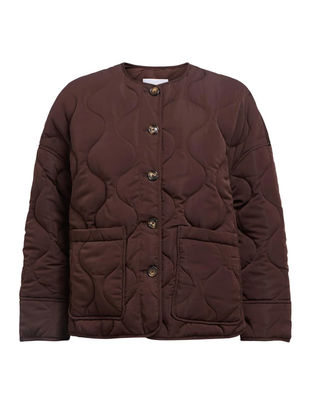 Object Female Quilted Jacket, Java, 10