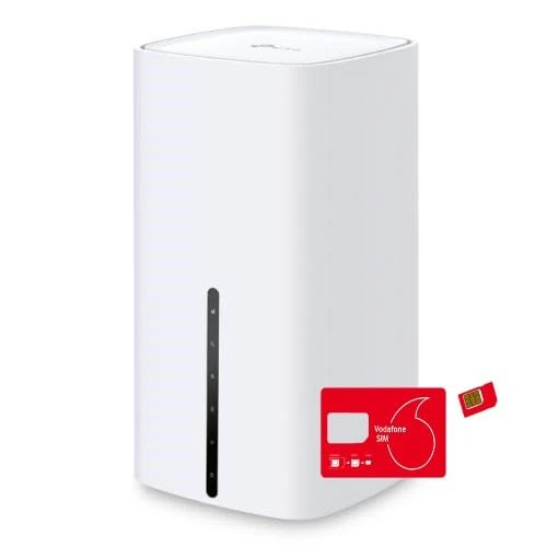 TP Link 5G Archer NX200 WiFi6 Dual Band Gigabit with Vodafone 5G Data SIM Card Bundle