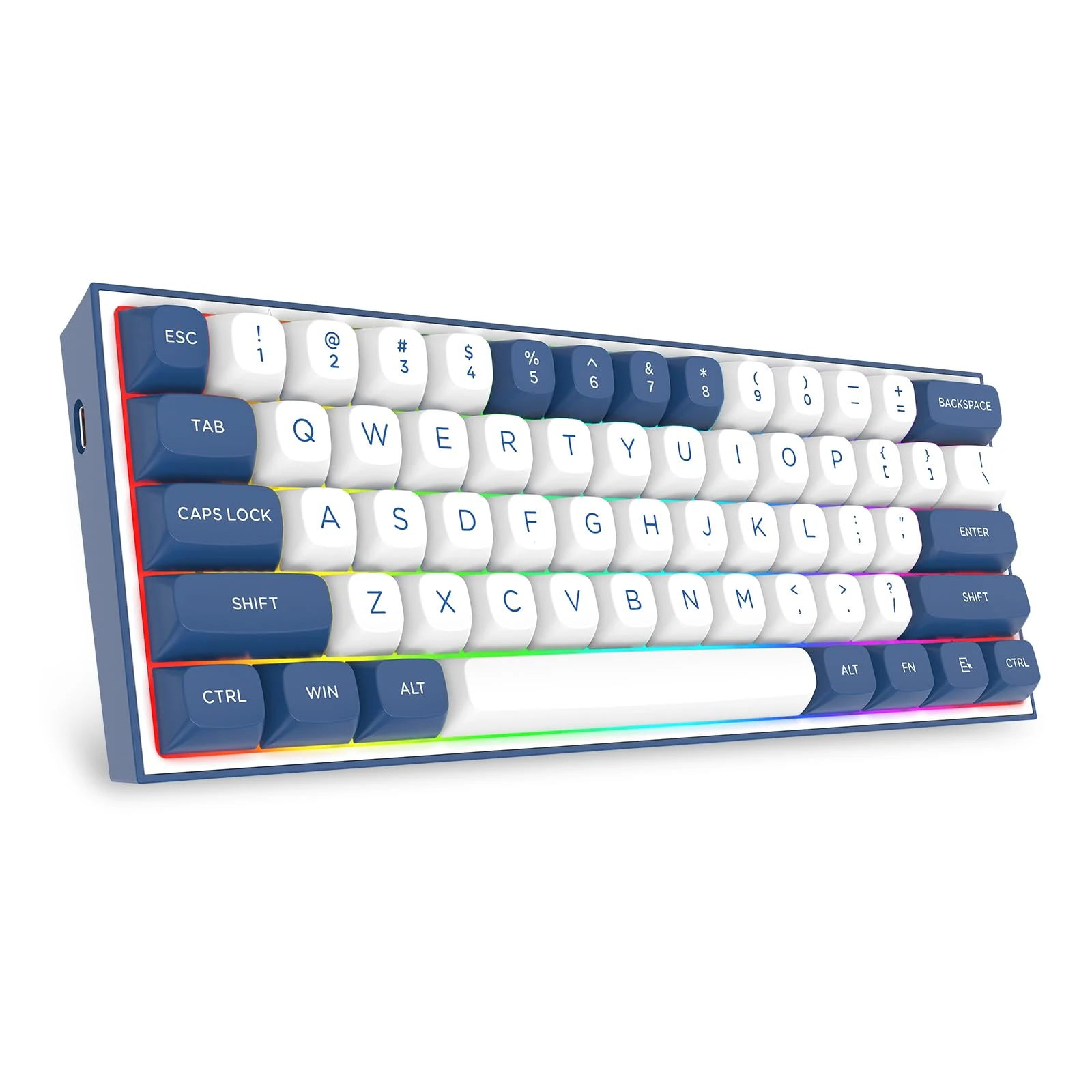 Redragon K717 PRO Custom QMK/VIA Gaming Keyboard, 61 Keys Wireless Programmable Mechanical Keyboard w/60% Compact Layout, Hot-Swap Socket, & 3-Layer Noise Dampening, Custom Linear Switch