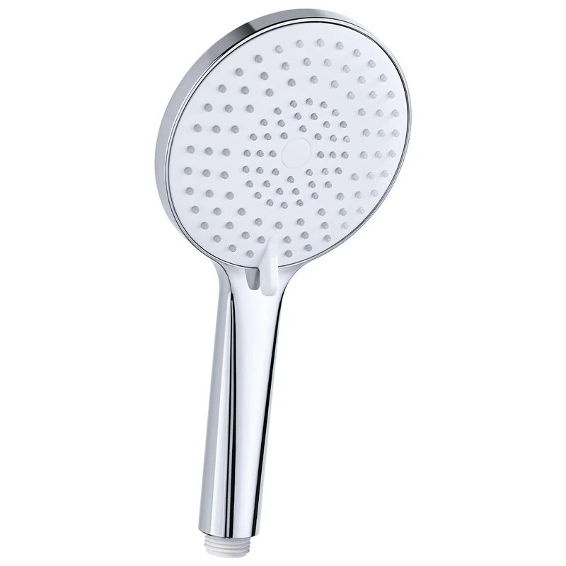 YEAUPE PRO High Pressure Shower Head, 120mm Round Handheld Shower with 3 Spray Modes, Pressure-Boosting Universal Replacement Showerhead for Electric & Mixer Showers – White