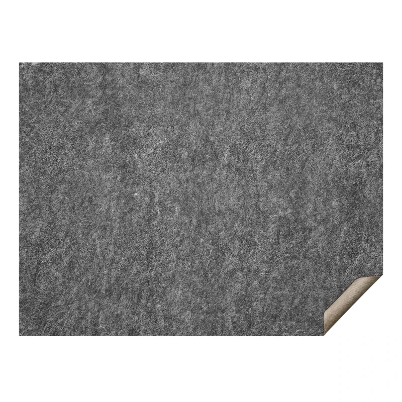 VEVOR - Slip-Resistant Rug Pad - Protective Cushioning Carpet Pad - 9' x 12' - 1/4"Thick - Dual Surface - Polyester Felt + Latex - Gray - 10-11㎡ Area Carpet Padding Rug Cushion Safe for All Floors