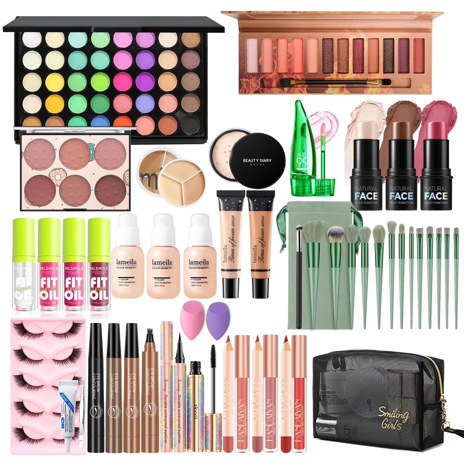 Make Up Set, Ruicen Makeup Set, Makeup Sets for Women, Makeup Kit, Make Up Set for teenage girls Includes Foundation 40 Color Eyeshadow Contour Stick etc Cosmetic Full Make Up Set for Women