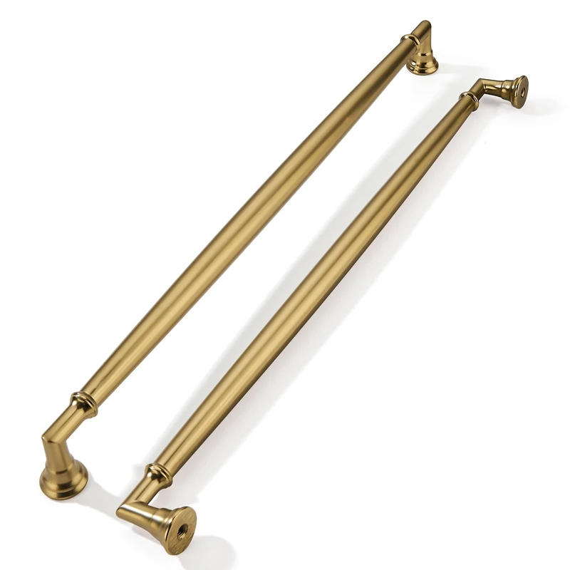 khtumeware 1 Pack Appliance Pull 18 Inch Champagne Bronze Cabinet Pulls Heavy Duty Solid Satin Brass Cabinet Handles Kitchen Cabinet Hardware for Cupboard Drawer Handles Dresser Pulls