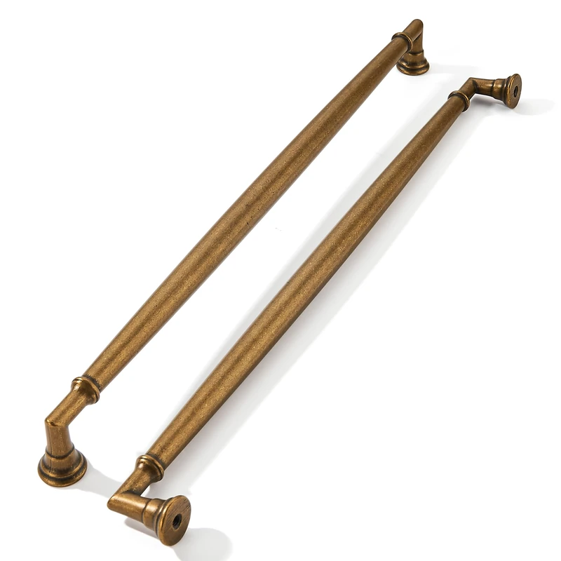 khtumeware 1 Pack Appliance Pull 18 Inch Antique Brass Cabinet Pulls Heavy Duty Solid Vintage Brass Cabinet Handles Kitchen Antique Bronze Cabinet Hardware for Cupboard Drawer Handles