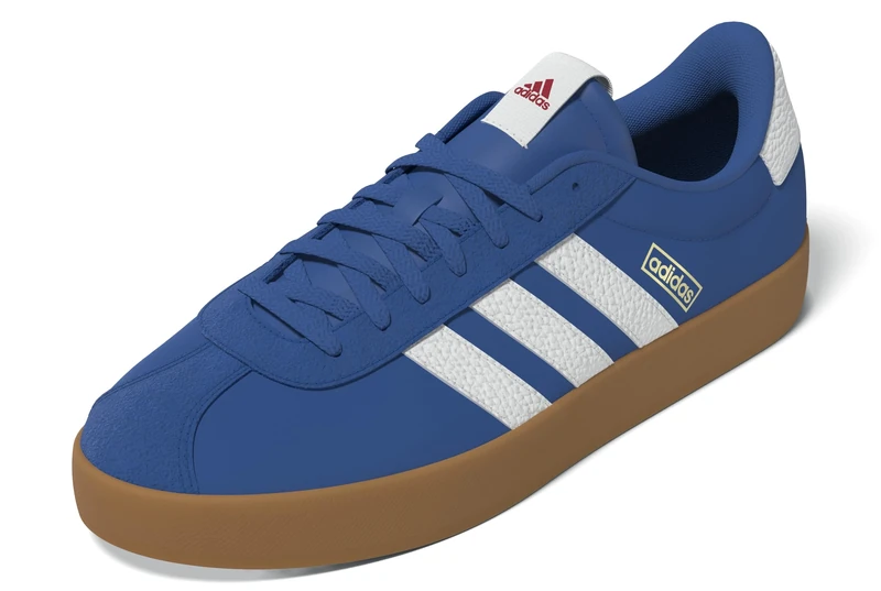 adidas Men's VL Court 3.0 Shoes, Bright Royal/FTWR White/Gum 3, 8 UK