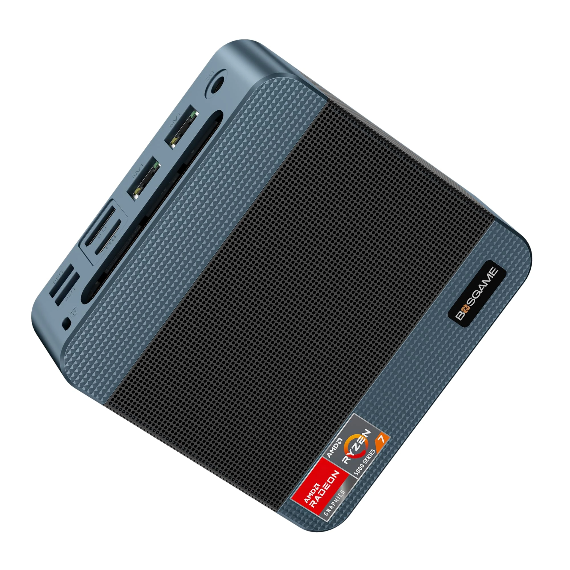 BOSGAME P3 Lite Mini PC Ryzen 7 6800H Processor(8C/16T, up to 4.7GHz) Mini Gaming Desktop PC, 32GB DDR5 1TB M.2 PCIe 4.0 SSD, Triple Display, Dual 2.5G LAN Ports, Wi-Fi 6E, BT5.2, Office PC