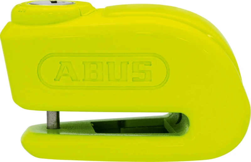 ABUS Brake Disc Lock 365 Trigger Alarm 2.0 - Motorcycle Lock with Alarm Function - for Securing Light Motorcycles and Scooters - with 5 mm Thick Locking Bolt - Yellow