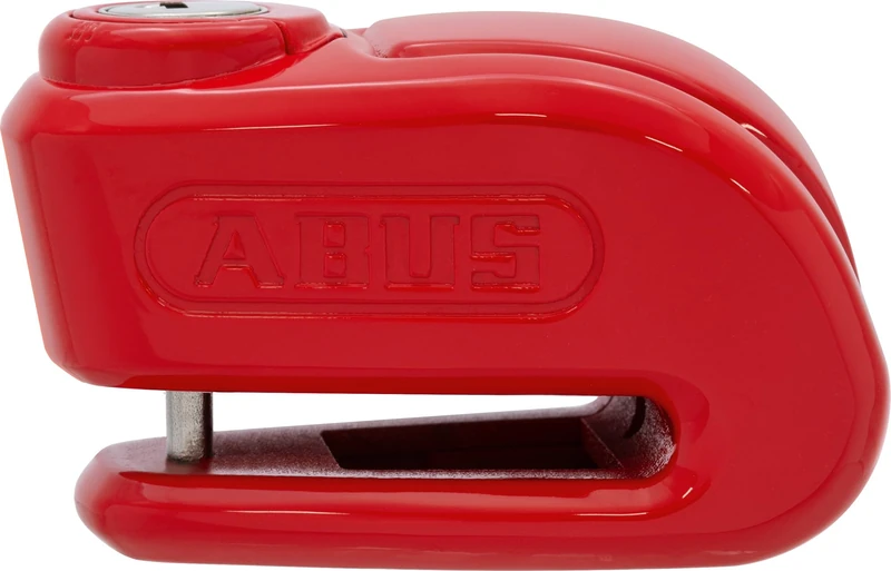ABUS Brake Disc Lock 365 Trigger Alarm 2.0 - Motorcycle Lock with Alarm Function - for Securing Light Motorcycles and Scooters - with 5 mm Thick Locking Bolt - Red